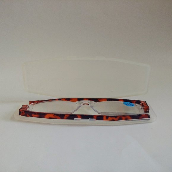 (NWT) Vintage 90's Rectangle Rimless 360 Degree Rotated Reading Glasses (S.Tort) - Picture 5 of 6